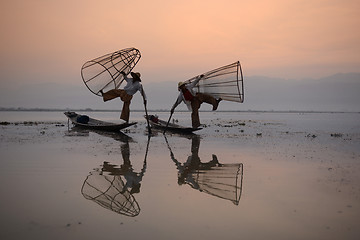 Image showing ASIA MYANMAR INLE LAKE