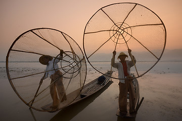 Image showing ASIA MYANMAR INLE LAKE