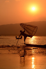 Image showing ASIA MYANMAR INLE LAKE