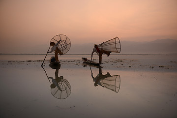 Image showing ASIA MYANMAR INLE LAKE