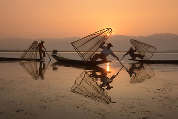 Image showing ASIA MYANMAR INLE LAKE