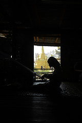 Image showing ASIA MYANMAR NYAUNGSHWE WEAVING FACTORY