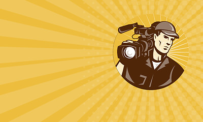 Image showing Business card Cameraman Film Crew Pro Video Movie Camera