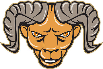 Image showing Ram Head Isolated Cartoon