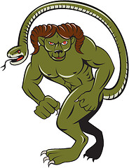 Image showing Humbaba Punching Cartoon