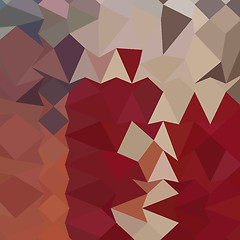 Image showing Antique Ruby Abstract Low Polygon Background