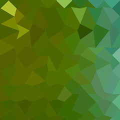 Image showing Dark Pastel Green Abstract Low Polygon Background