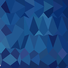 Image showing Cobalt Blue Abstract Low Polygon Background