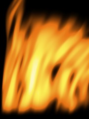 Image showing Abstract fire background