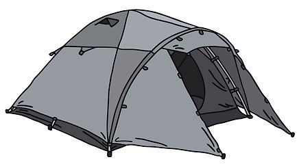 Image showing Gray tent