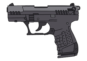 Image showing Modern handgun