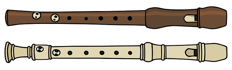 Image showing Classic flutes