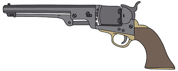 Image showing Old american handgun