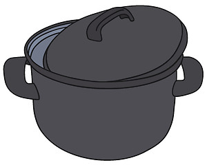 Image showing Black pot