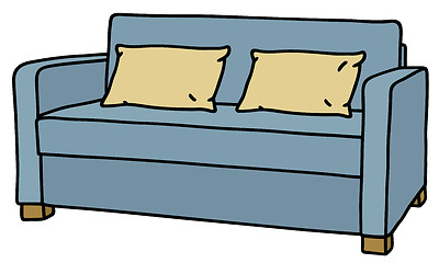 Image showing Blue sofa