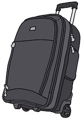 Image showing Black big baggage