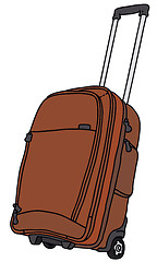 Image showing Red big baggage