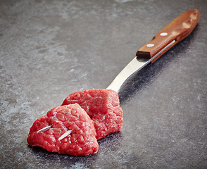 Image showing fresh raw meat cuts