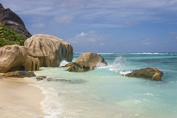 Image showing beach of tropical island
