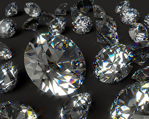 Image showing diamonds on a black background