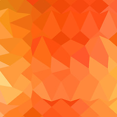 Image showing Spanish Orange Abstract Low Polygon Background