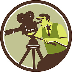 Image showing Cameraman Director Vintage Camera Retro