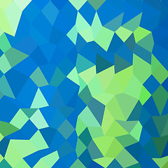 Image showing Dark Cyan Abstract Low Polygon Background