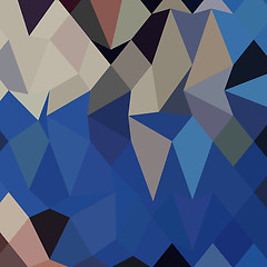 Image showing Bluebonnet Abstract Low Polygon Background