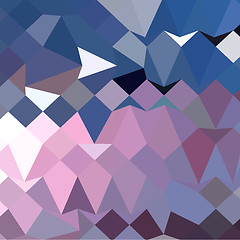 Image showing Celestial Blue Abstract Low Polygon Background