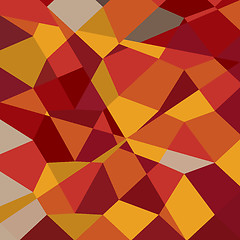 Image showing Carnelian Red Abstract Low Polygon Background