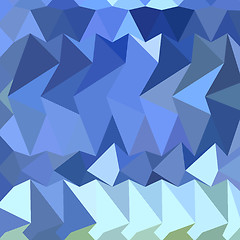 Image showing Brandeis Blue Abstract Low Polygon Background