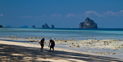 Image showing Girl at the beach in thailand 
