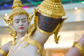 Image showing Statues in Bangkok airport