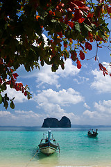 Image showing At the beach in thailand