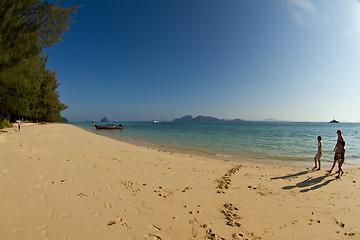 Image showing Familly at the beach in thailand