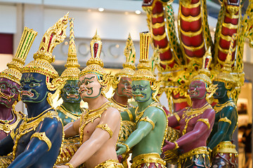 Image showing Statues in Bangkok airport