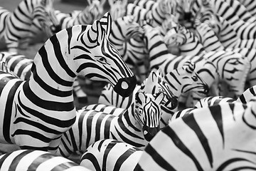 Image showing Wood zebra on a market in Thailand