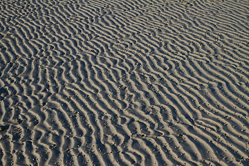 Image showing Patterns in the sand at the beach in thailand