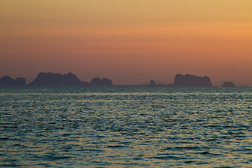 Image showing View from beach in thailand