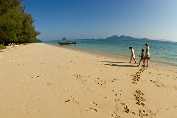 Image showing Familly at the beach in thailand