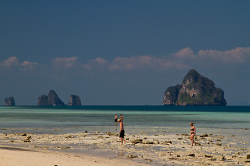 Image showing Girl at the beach in thailand 