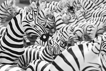Image showing Wood zebra on a market in Thailand