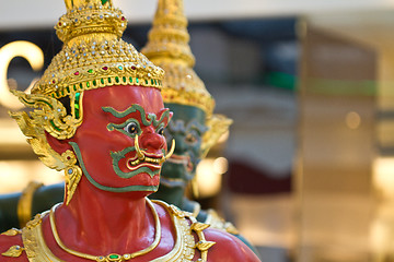 Image showing Statues in Bangkok airport