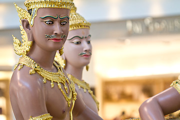 Image showing Statues in Bangkok airport