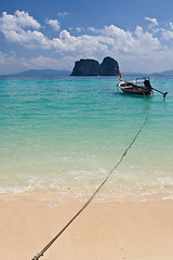 Image showing Boat at the beach in thailand