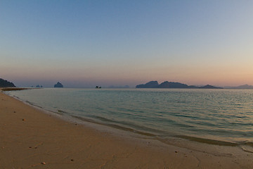 Image showing View from beach in thailand