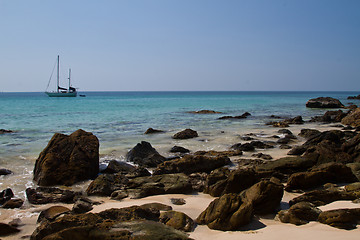 Image showing At the beach in thailand