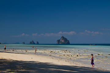 Image showing Girl at the beach in thailand 