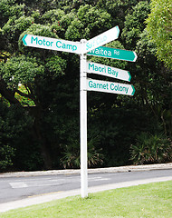 Image showing New Zealand street signs.