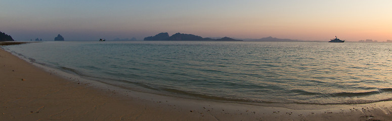 Image showing View from beach in thailand